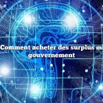 Question : Comment acheter des surplus militaires au gouvernement